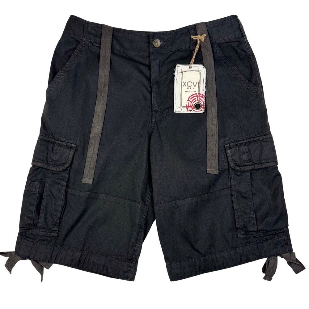 NEW XCVI Cargo Bermuda Shorts Mens‎ M Brown Gorpcore Tactical Utility Military